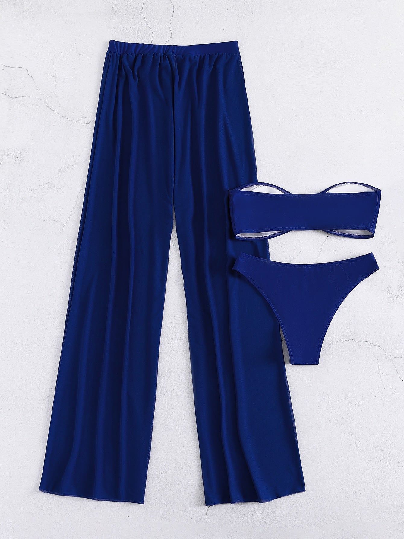 Conjunto Biquíni Calça e Tomara que Caia