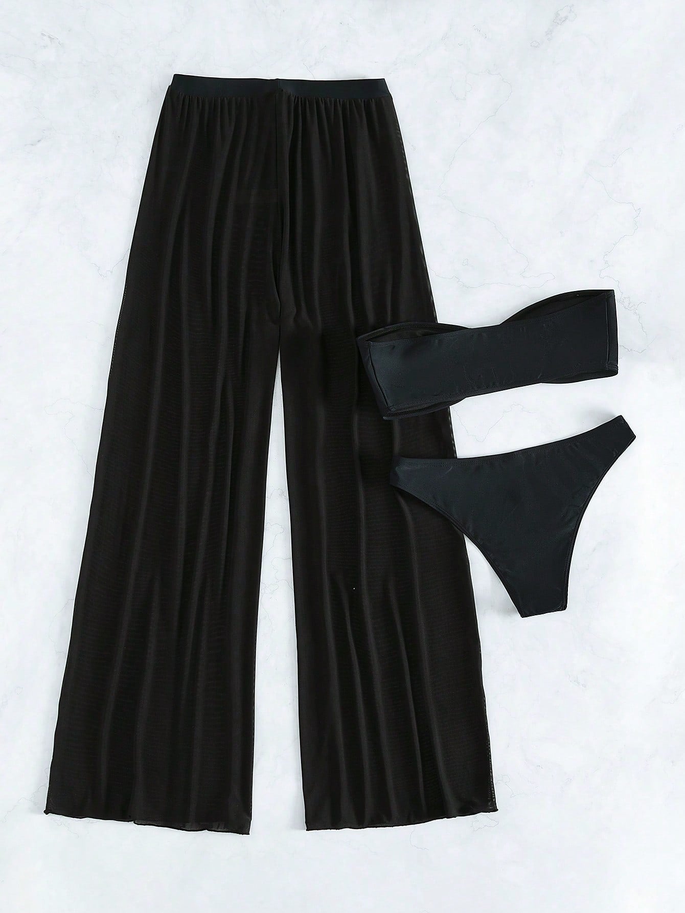 Conjunto Biquíni Calça e Tomara que Caia
