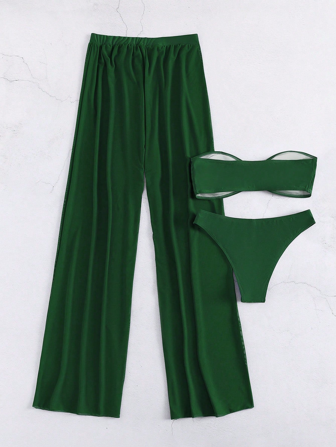 Conjunto Biquíni Calça e Tomara que Caia