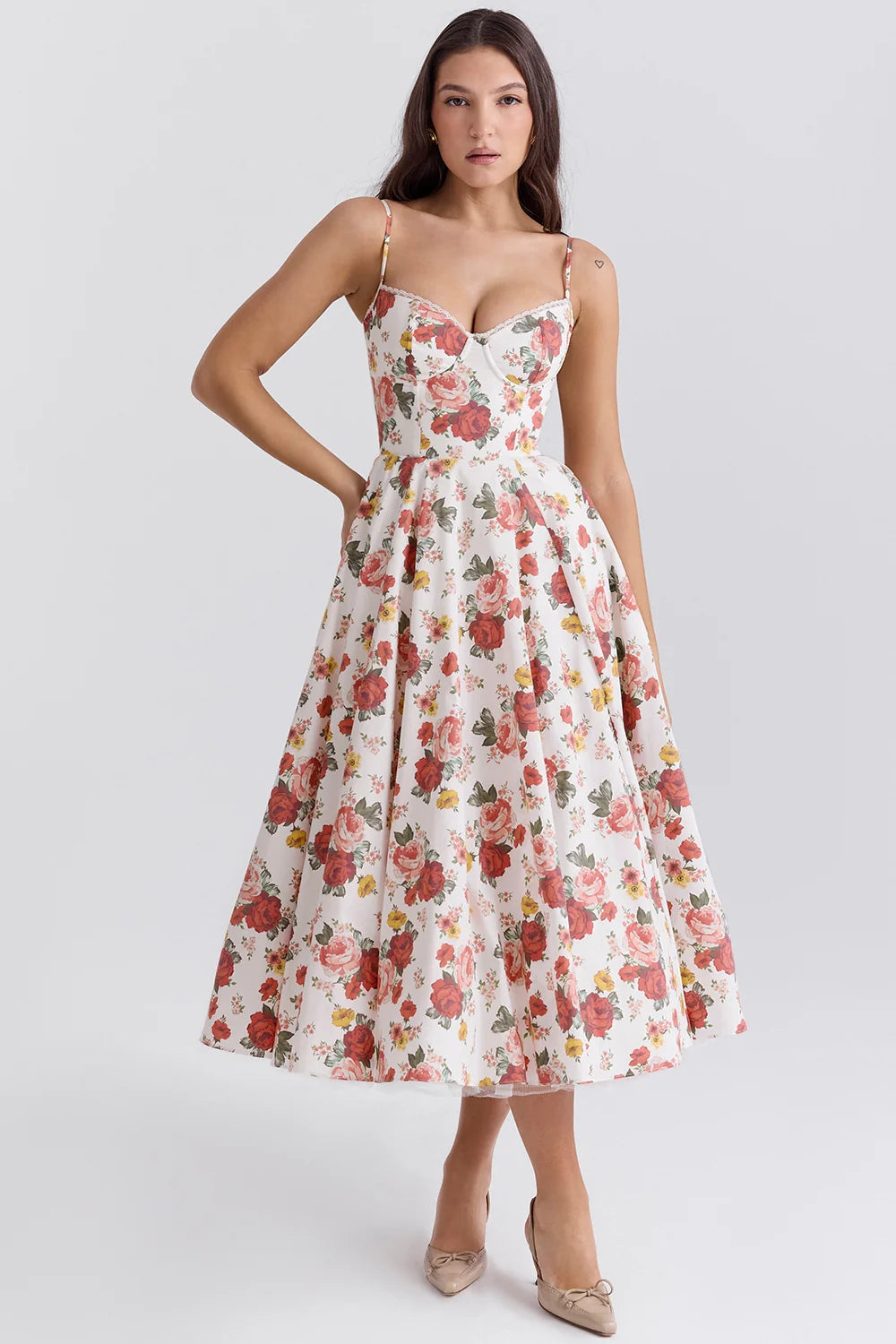 Vestido Feminino Midi Lunna