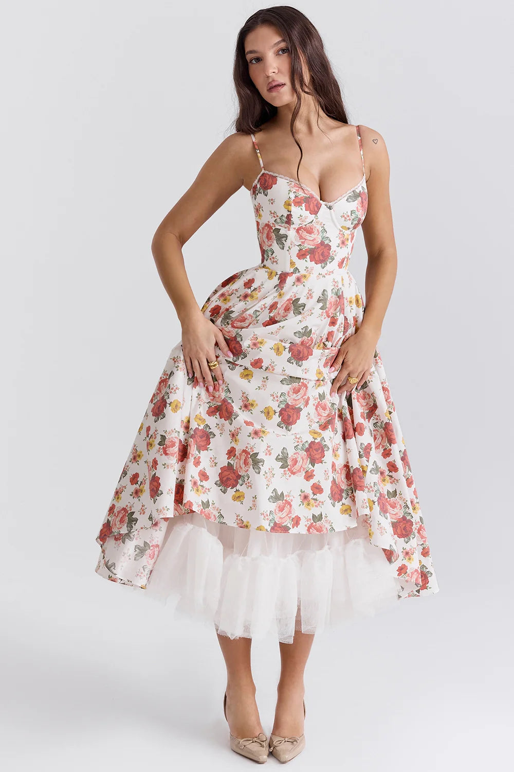 Vestido Feminino Midi Lunna