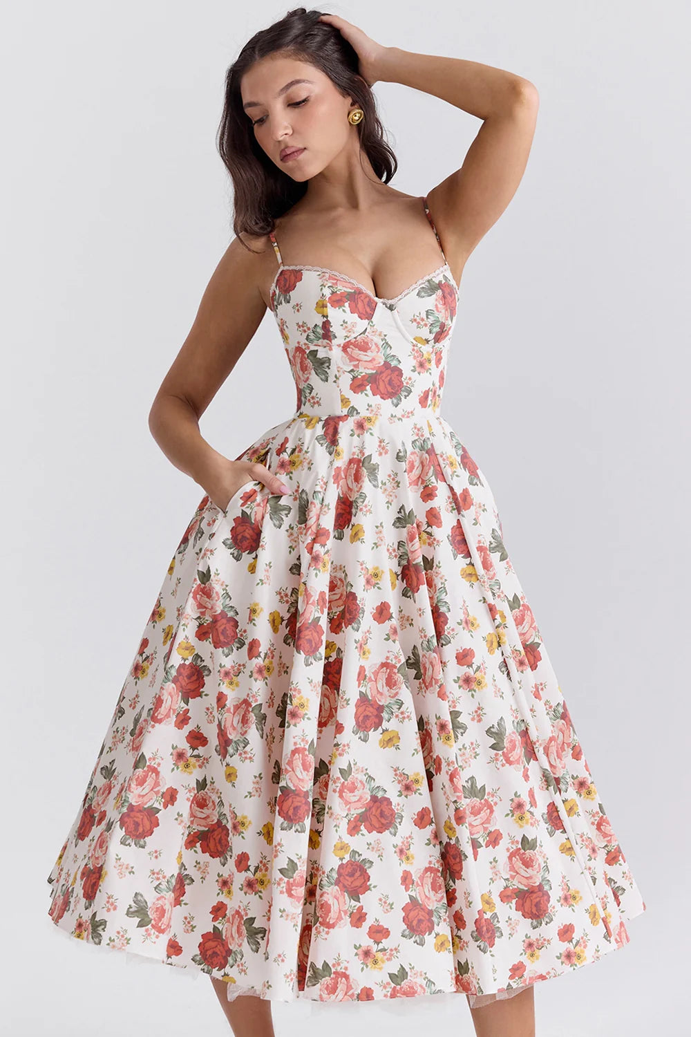 Vestido Feminino Midi Lunna
