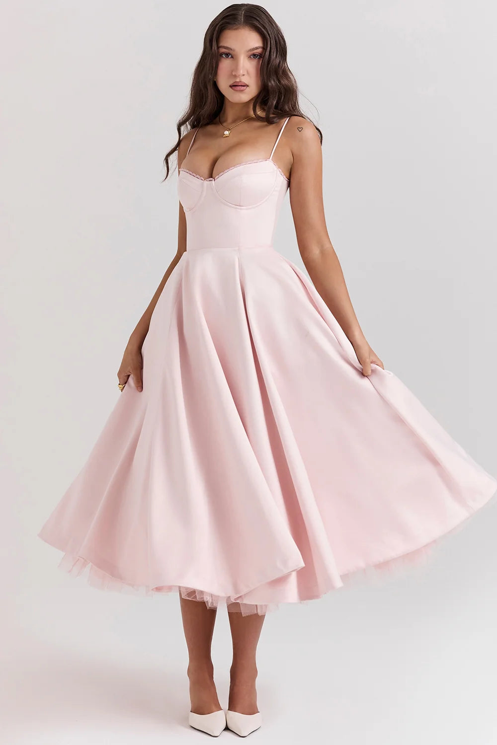 Vestido Feminino Midi Lunna