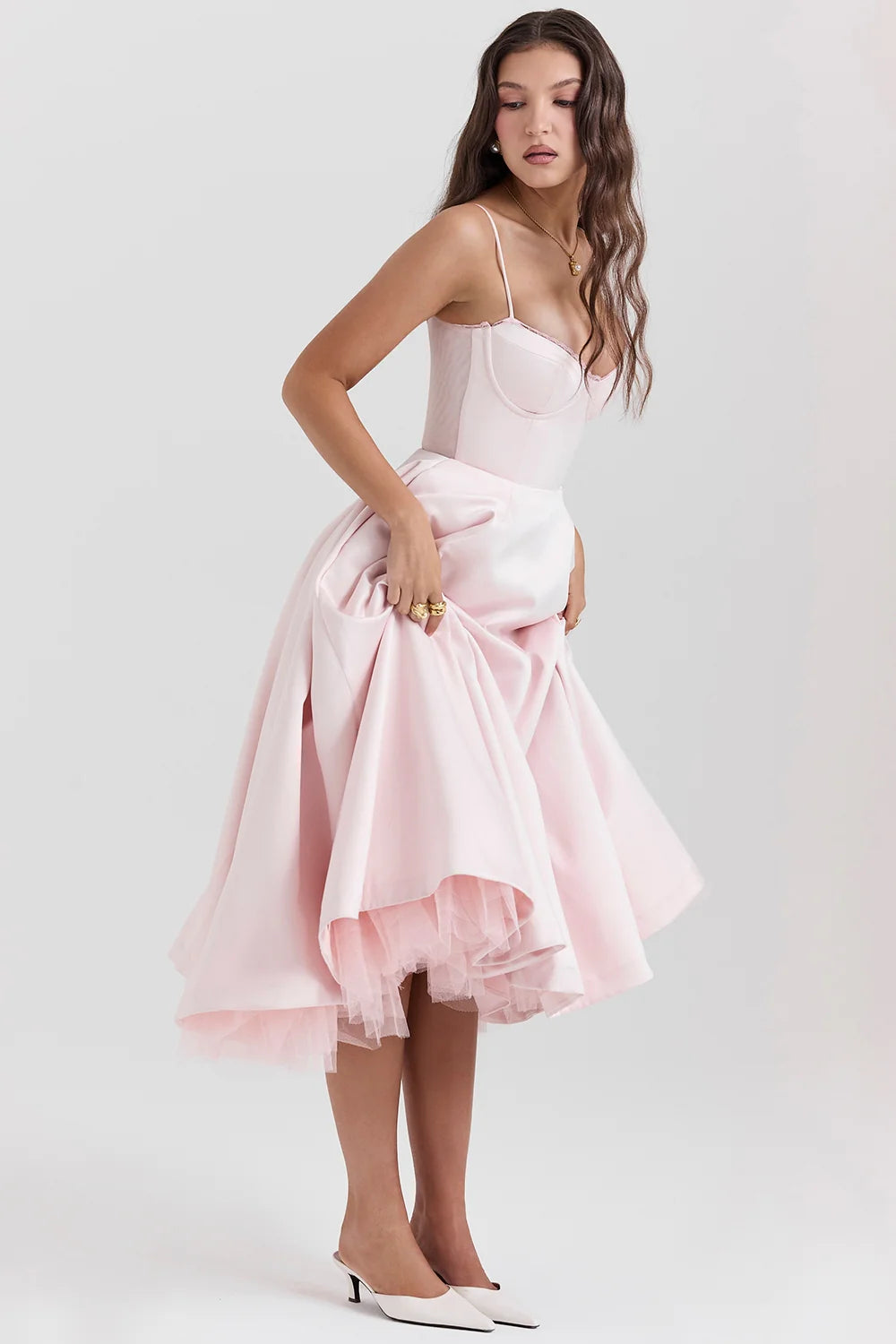 Vestido Feminino Midi Lunna