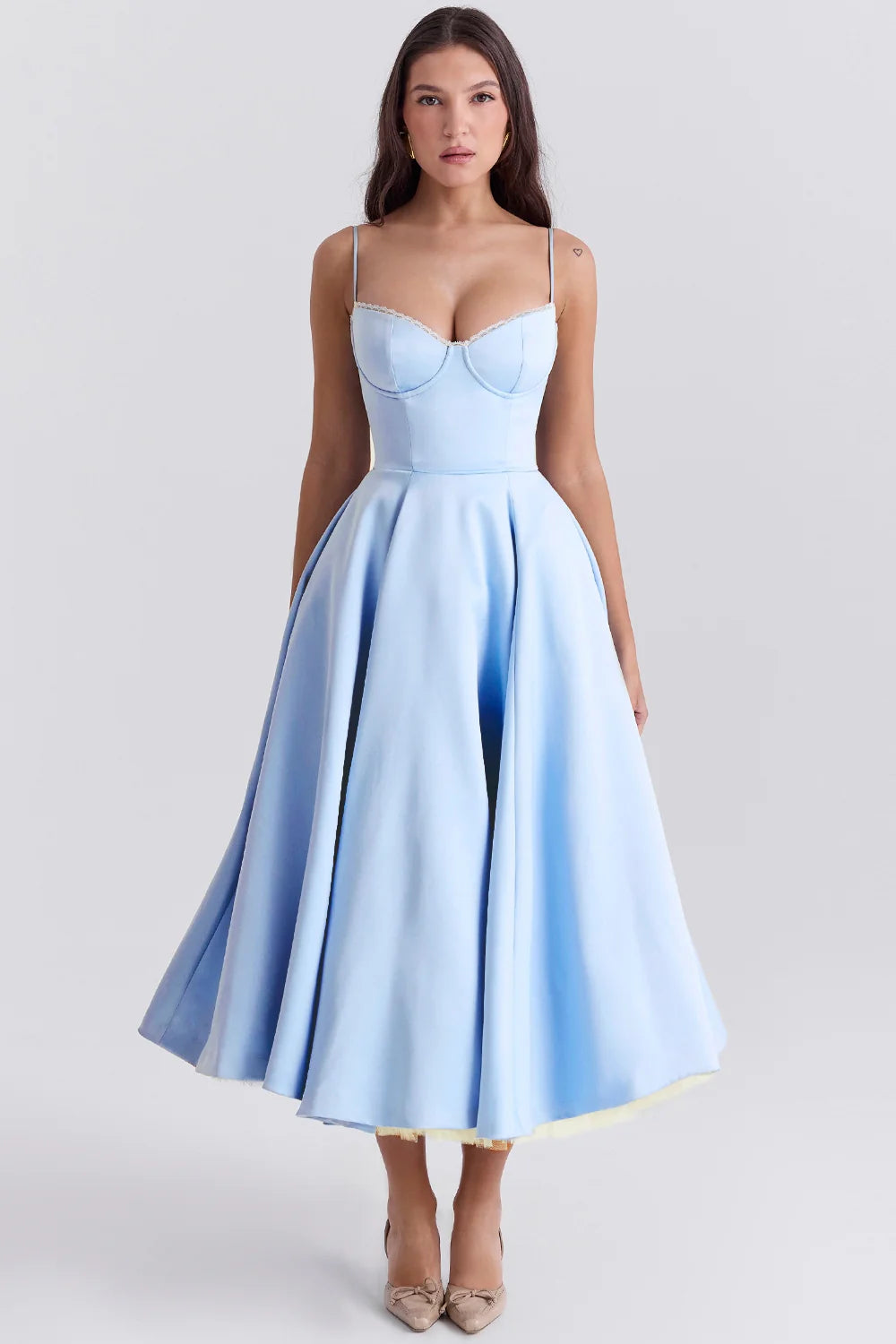 Vestido Feminino Midi Lunna