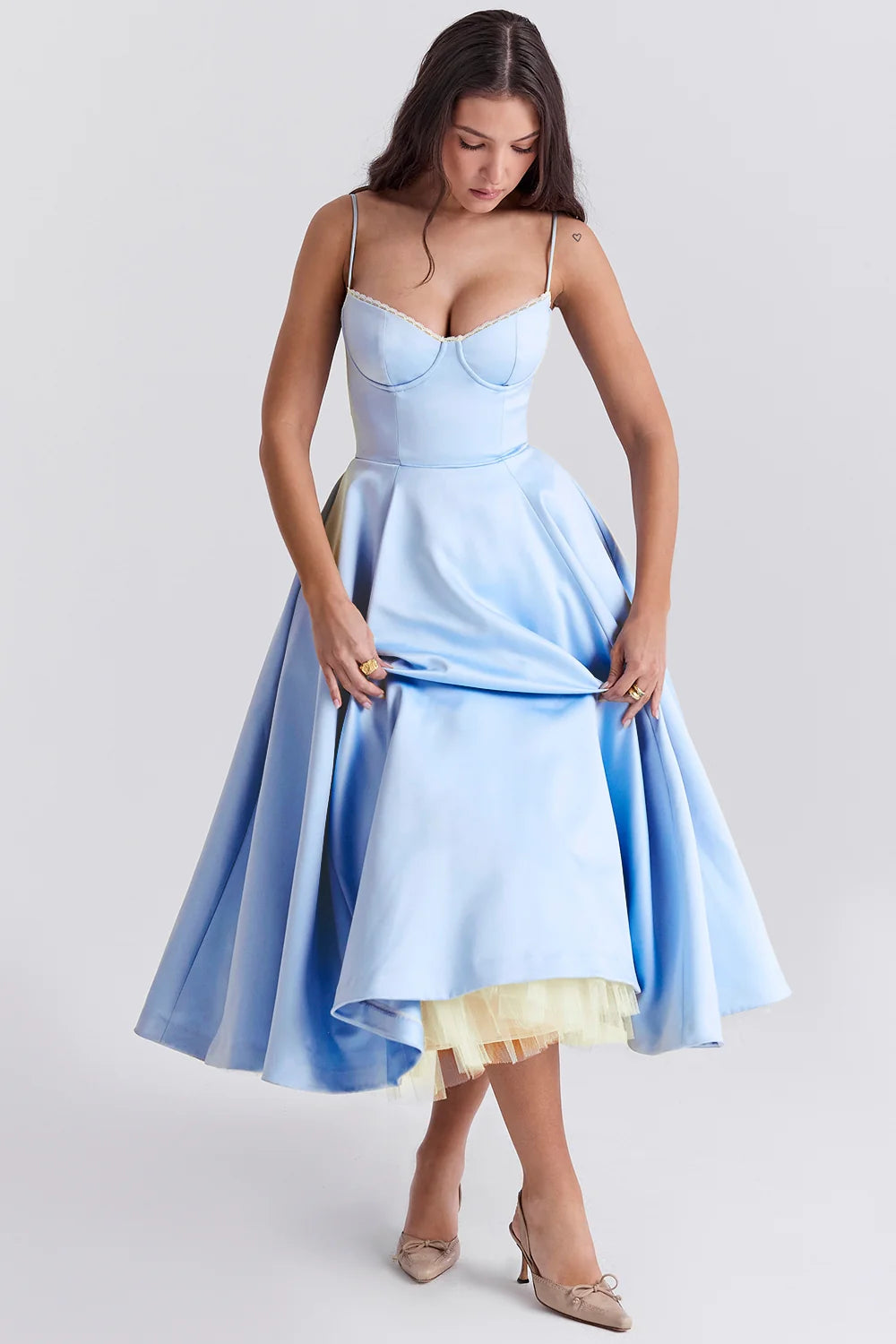Vestido Feminino Midi Lunna