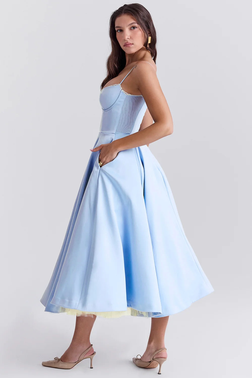 Vestido Feminino Midi Lunna
