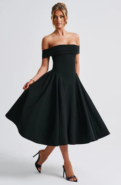 Vestido Miranda Midi Preto