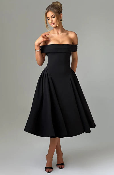 Vestido Miranda Midi Preto