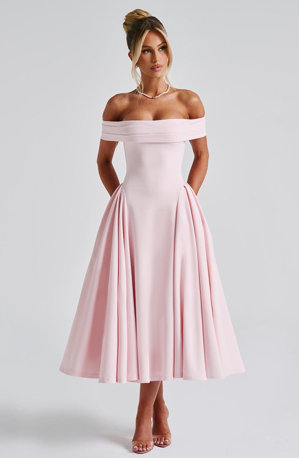 Vestido Feminino Midi Miranda Rosa
