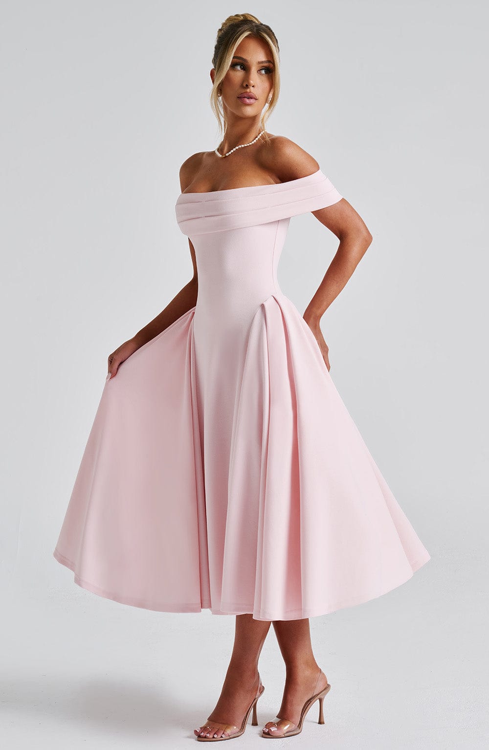 Vestido Feminino Midi Miranda Rosa