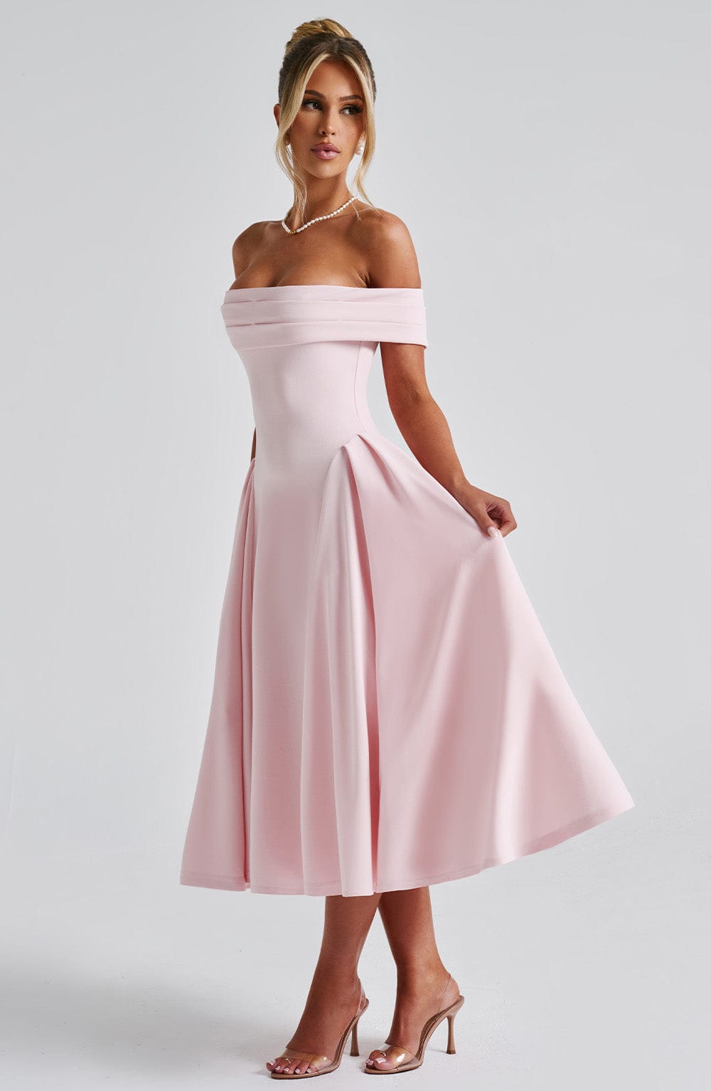 Vestido Feminino Midi Miranda Rosa