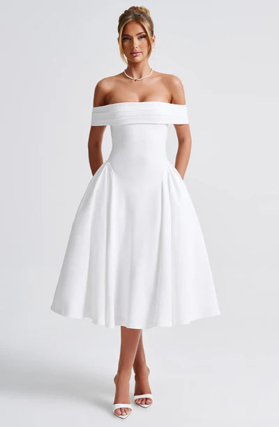 Vestido Feminino Miranda Midi Branco