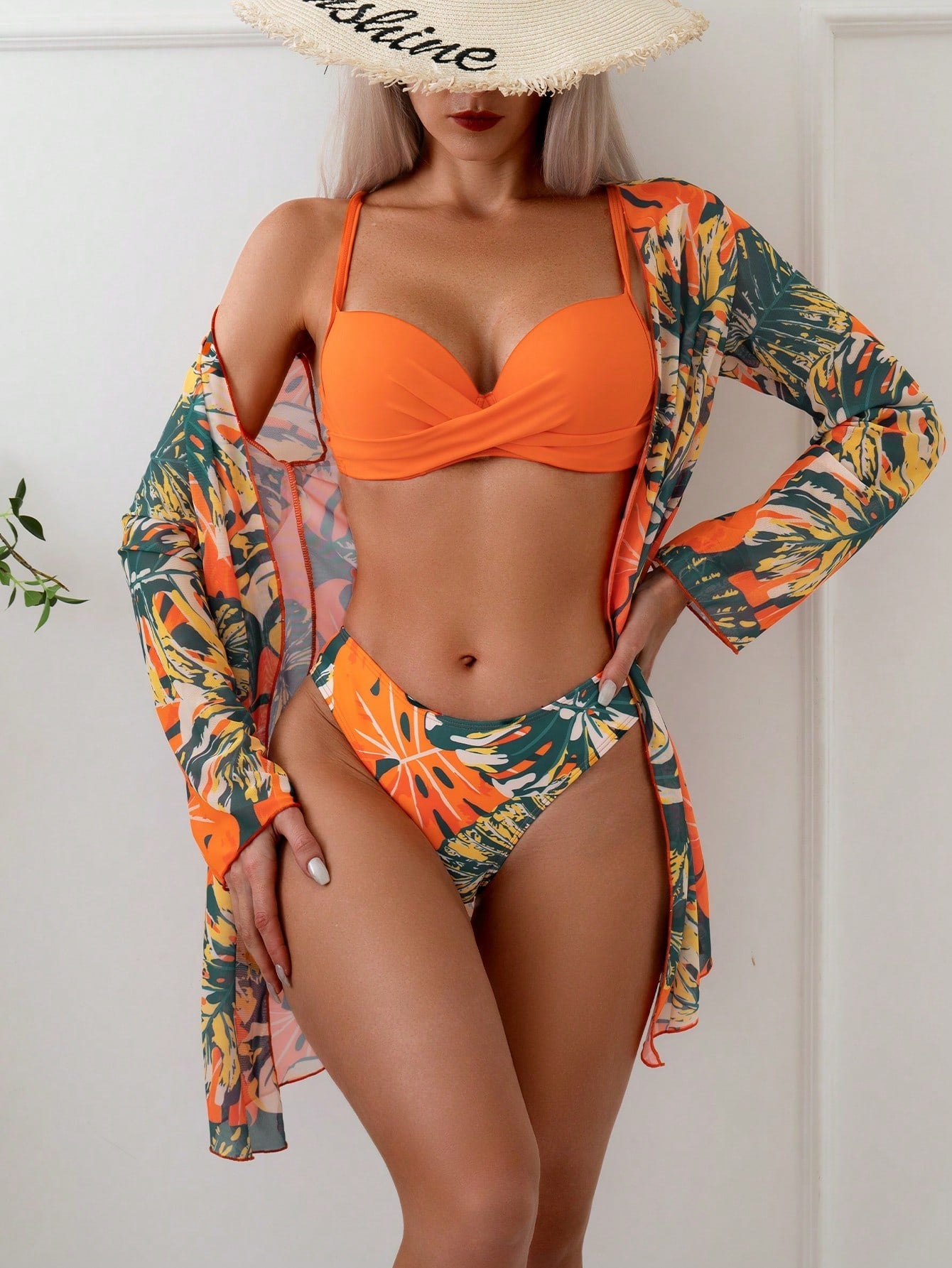Biquíni Feminino Siena + Saída de Praia Citrouille