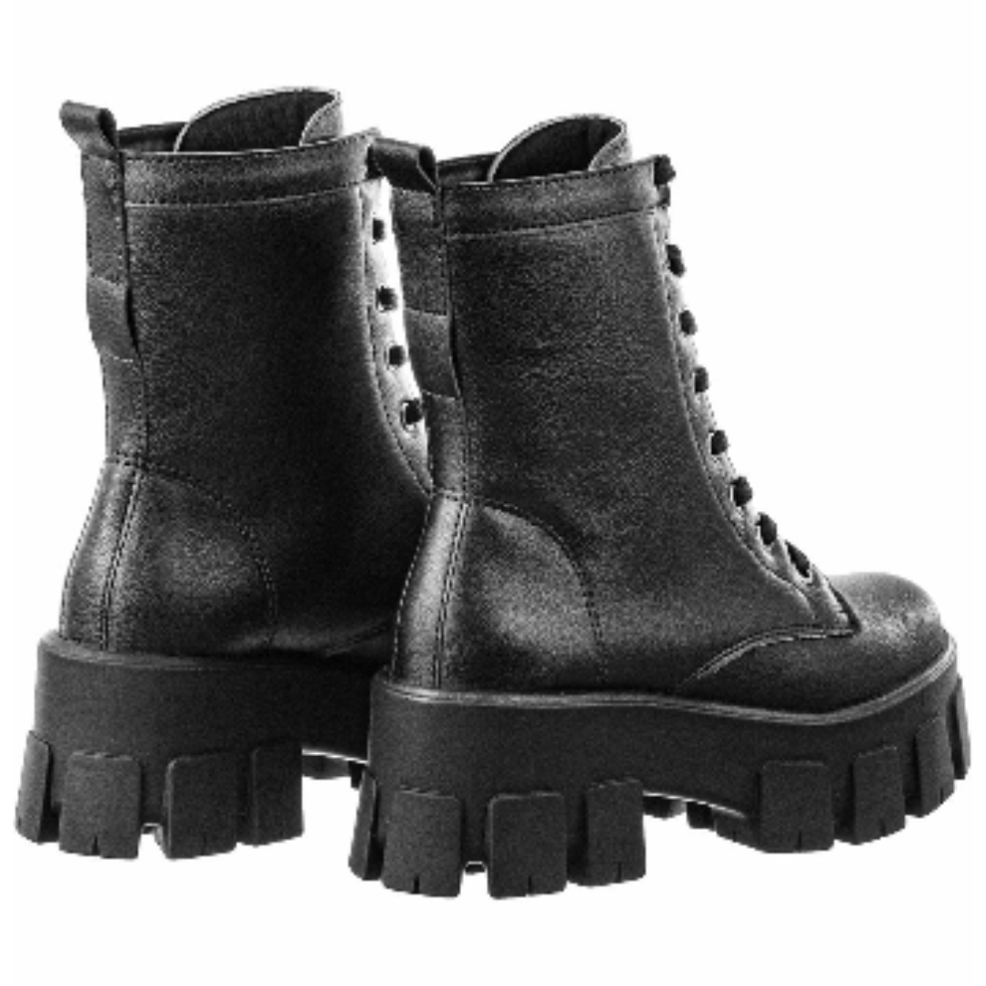 Bota Feminina Plataforma Tratorada