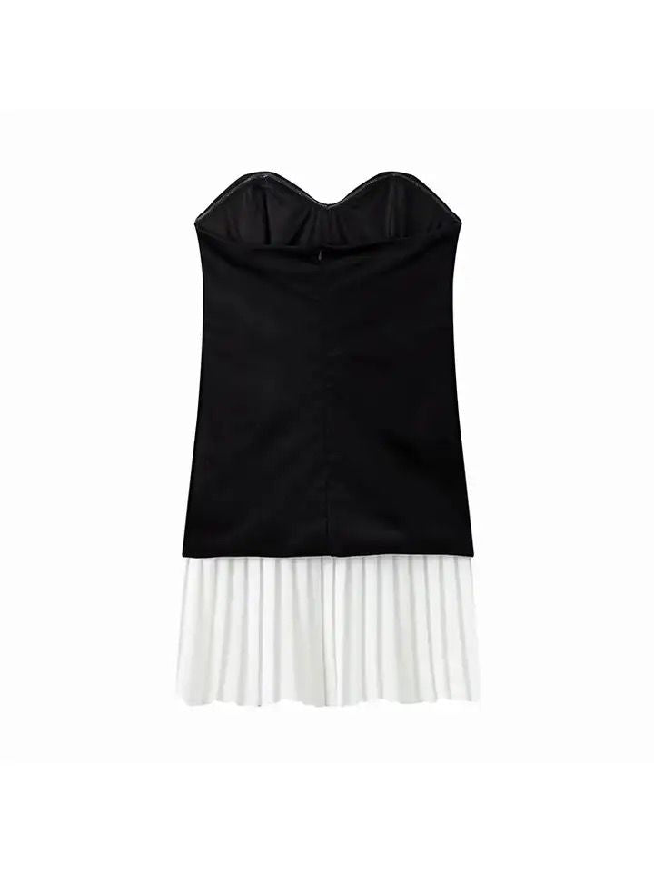 Vestido Veled | Tomara que caia plissado