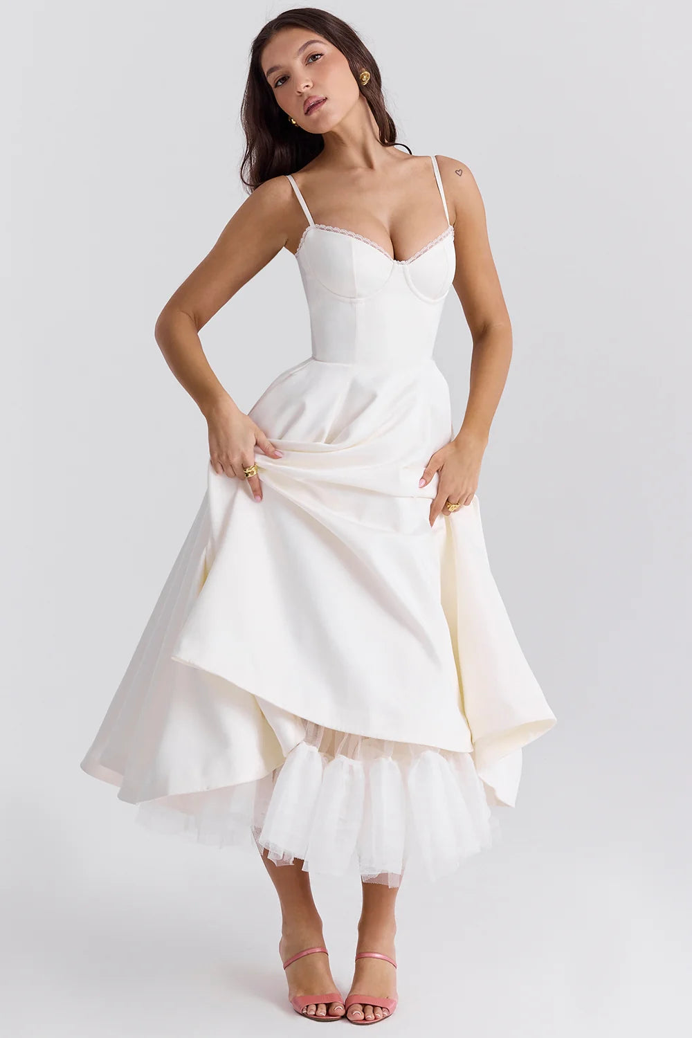 Vestido Feminino Midi Lunna
