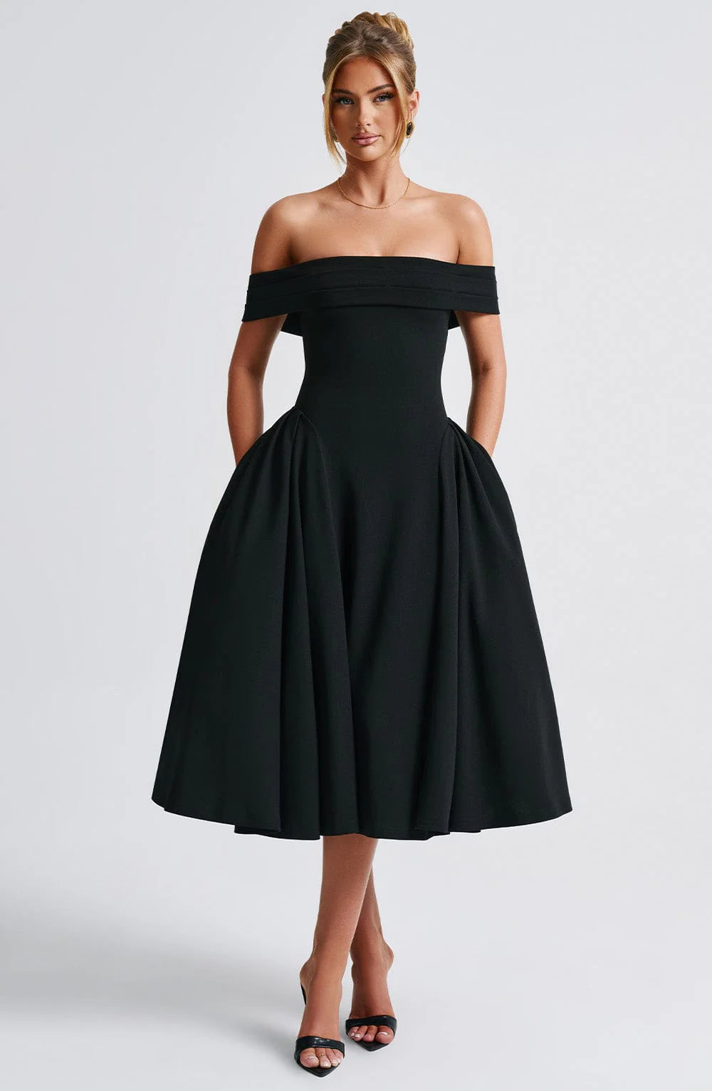 Vestido Miranda Midi Preto