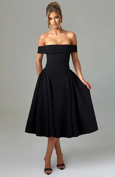 Vestido Miranda Midi Preto