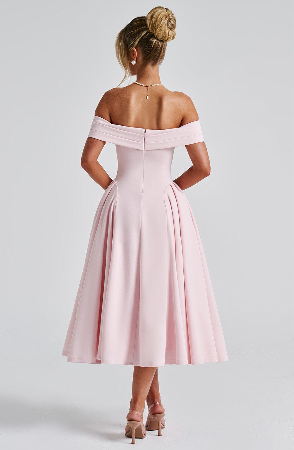 Vestido Feminino Midi Miranda Rosa