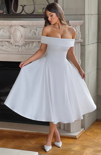 Vestido Feminino Miranda Midi Branco