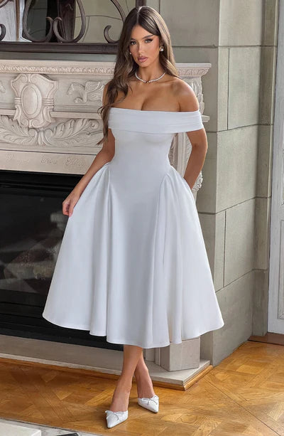 Vestido Feminino Miranda Midi Branco