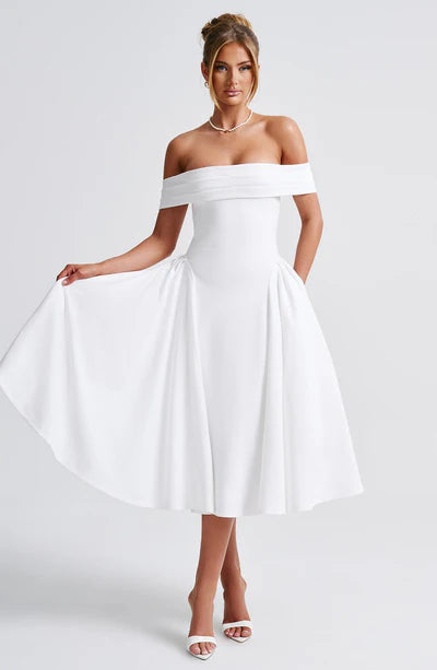 Vestido Feminino Miranda Midi Branco