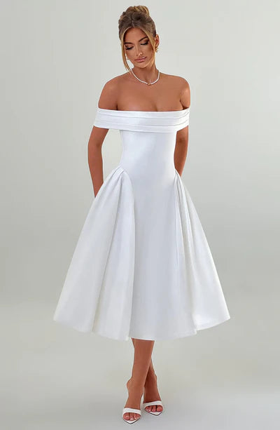 Vestido Feminino Miranda Midi Branco