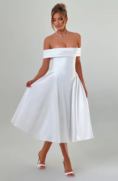 Vestido Feminino Miranda Midi Branco