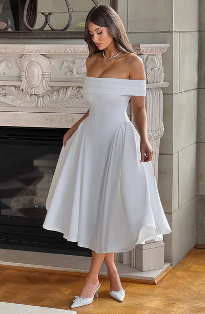 Vestido Feminino Miranda Midi Branco