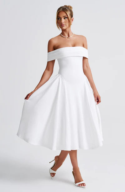 Vestido Feminino Miranda Midi Branco