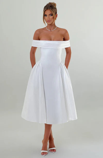 Vestido Feminino Miranda Midi Branco