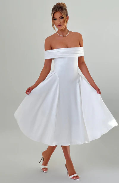 Vestido Feminino Miranda Midi Branco