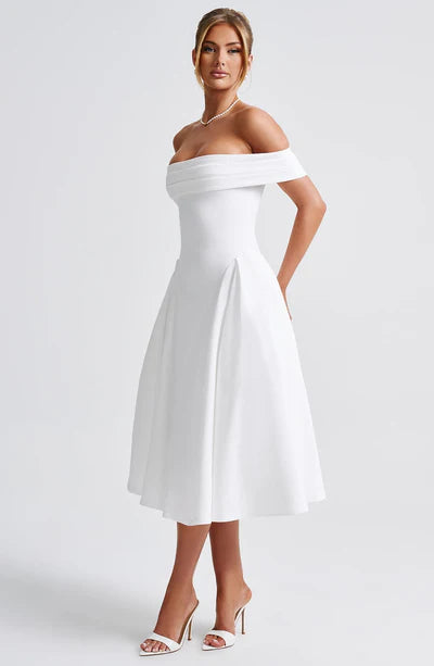 Vestido Feminino Miranda Midi Branco